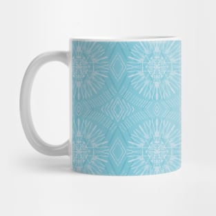 Blue And White Festival Aesthetic Mug